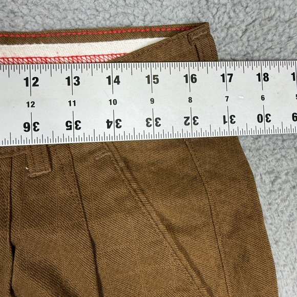 Superdry Mens Brown Pleated Chinos Pants Classic Fit Chino Trousers 34 - Picture 8 of 13